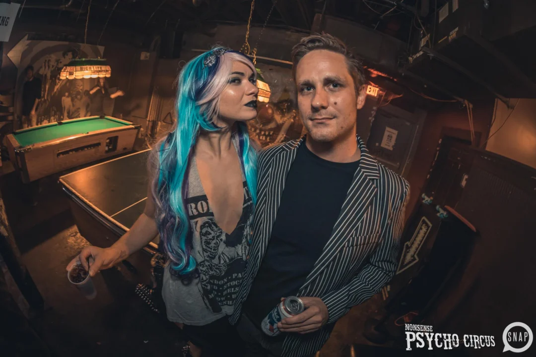 Nonsense - PSYCHO CIRCUS 2 with special guest performances by EVAH DESTRUCTION! The DJ is Kimber! 3rd Friday of every month at The Basement in EAV. Photo by Oh Snap/Fabeaux