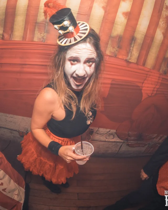 Nonsense - PSYCHO CIRCUS 2 with special guest performances by EVAH DESTRUCTION! The DJ is Kimber! 3rd Friday of every month at The Basement in EAV. Photo by Oh Snap/Fabeaux