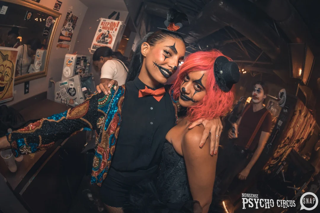 Nonsense - PSYCHO CIRCUS 2 with special guest performances by EVAH DESTRUCTION! The DJ is Kimber! 3rd Friday of every month at The Basement in EAV. Photo by Oh Snap/Fabeaux
