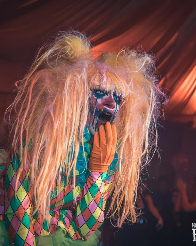 Nonsense - PSYCHO CIRCUS 2 with special guest performances by EVAH DESTRUCTION! The DJ is Kimber! 3rd Friday of every month at The Basement in EAV. Photo by Oh Snap/Fabeaux