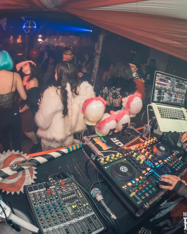 Nonsense - PSYCHO CIRCUS 2 with special guest performances by EVAH DESTRUCTION! The DJ is Kimber! 3rd Friday of every month at The Basement in EAV. Photo by Oh Snap/Fabeaux