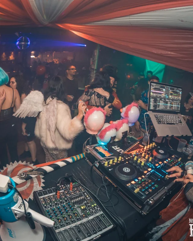 Nonsense - PSYCHO CIRCUS 2 with special guest performances by EVAH DESTRUCTION! The DJ is Kimber! 3rd Friday of every month at The Basement in EAV. Photo by Oh Snap/Fabeaux