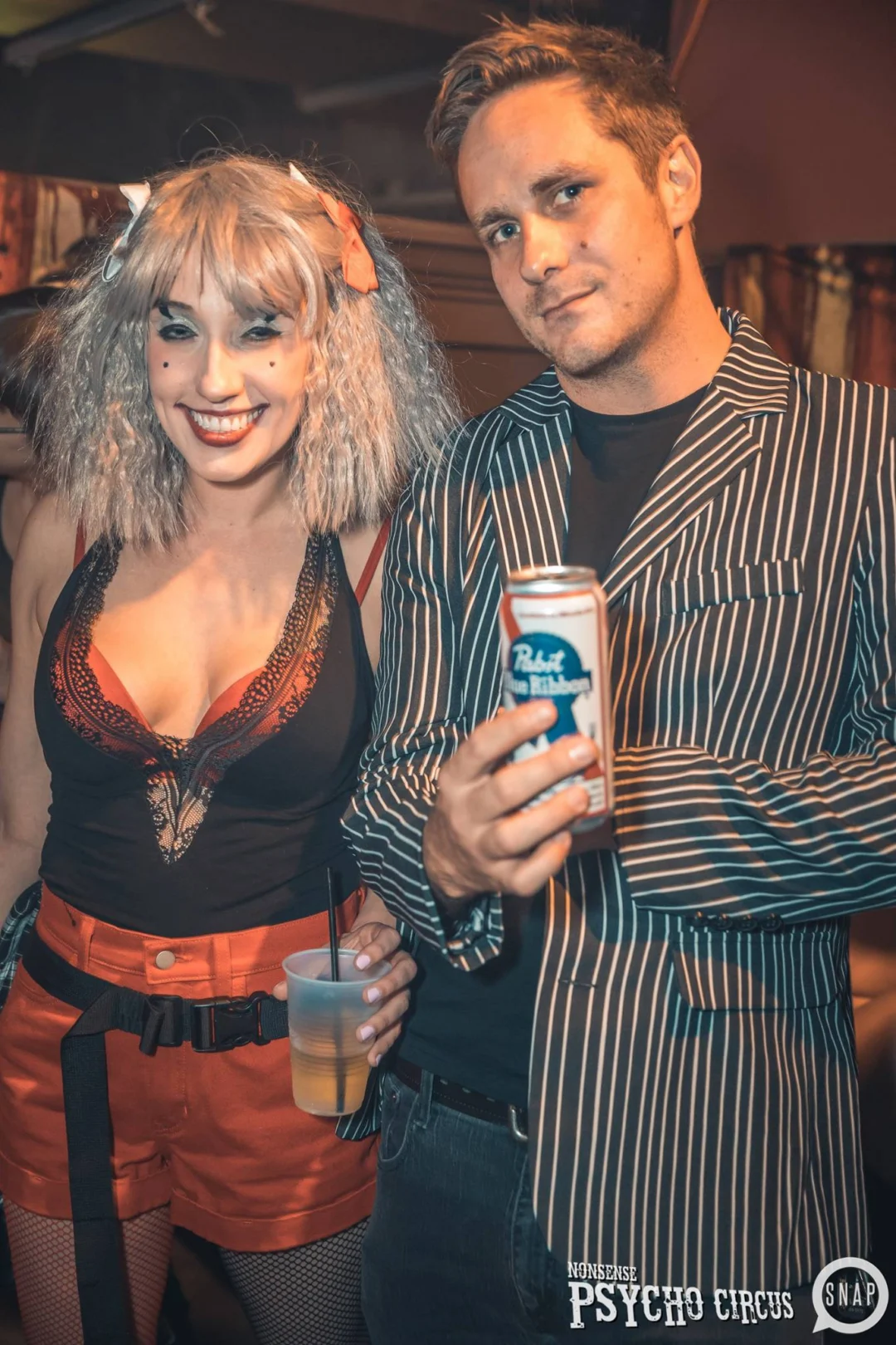 Nonsense - PSYCHO CIRCUS 2 with special guest performances by EVAH DESTRUCTION! The DJ is Kimber! 3rd Friday of every month at The Basement in EAV. Photo by Oh Snap/Fabeaux