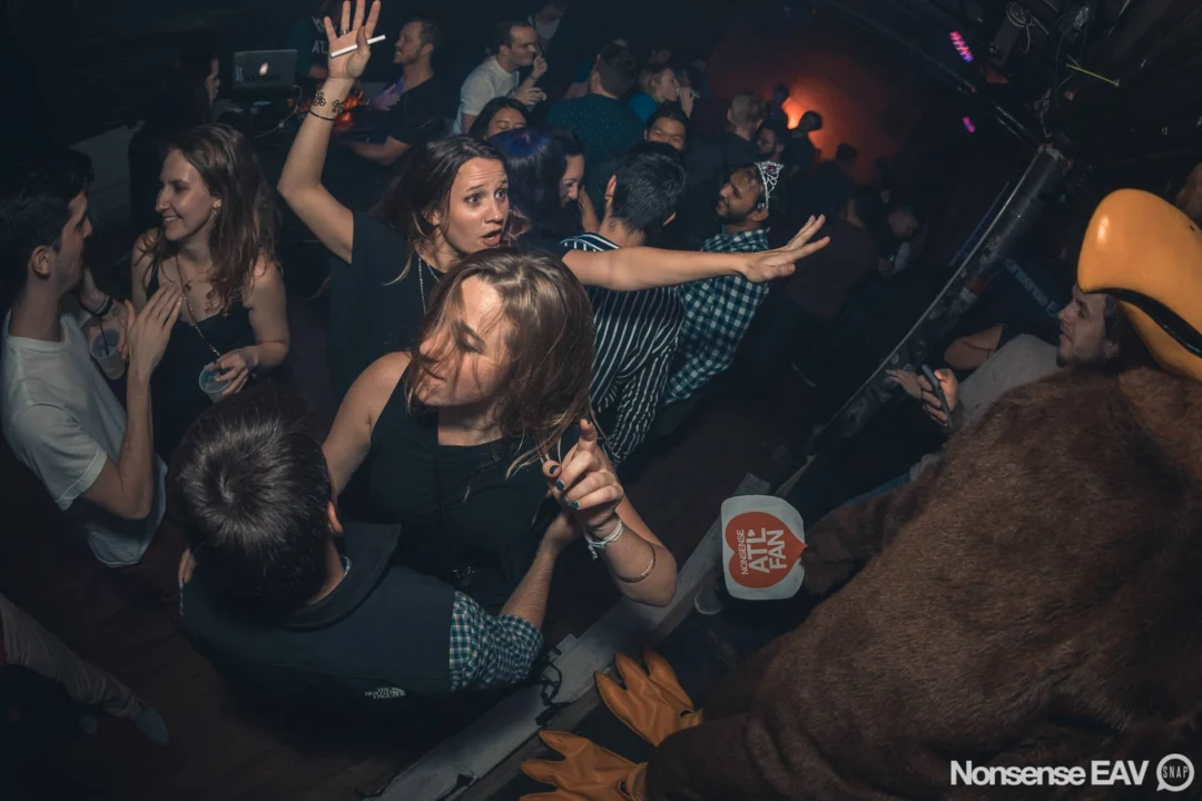 Nonsense: Atlanta's Indie Dance Party! At The Basement in East Atlanta! We get ridiculous on the 3rd Friday of every month! Kimber is the DJ. Photos by Oh Snap!