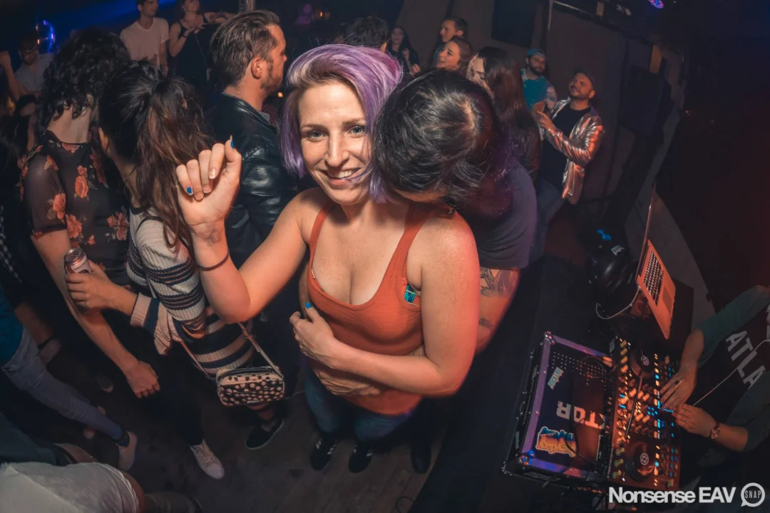 Nonsense: Atlanta's Indie Dance Party! At The Basement in East Atlanta! We get ridiculous on the 3rd Friday of every month! Kimber is the DJ. Photos by Oh Snap!