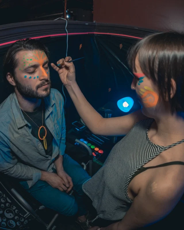Nonsense: GLOW Indie Dance Party - February 2018! We danced! We glowed! We got ridiculous! Nonsense is the 3rd Friday of every month at The Basement. Kimber is the DJ. Photo by Oh Snap.