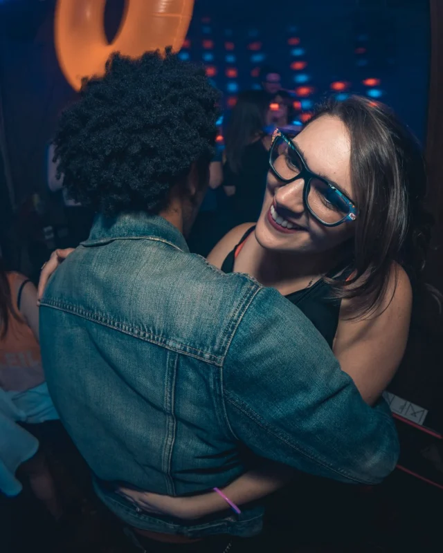 Nonsense: GLOW Indie Dance Party - February 2018! We danced! We glowed! We got ridiculous! Nonsense is the 3rd Friday of every month at The Basement. Kimber is the DJ. Photo by Oh Snap.