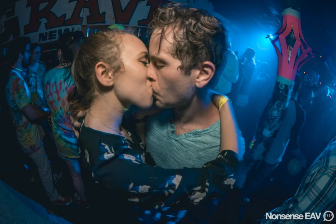 Nonsense: GLOW Indie Dance Party - February 2018! We danced! We glowed! We got ridiculous! Nonsense is the 3rd Friday of every month at The Basement. Kimber is the DJ. Photo by Oh Snap.