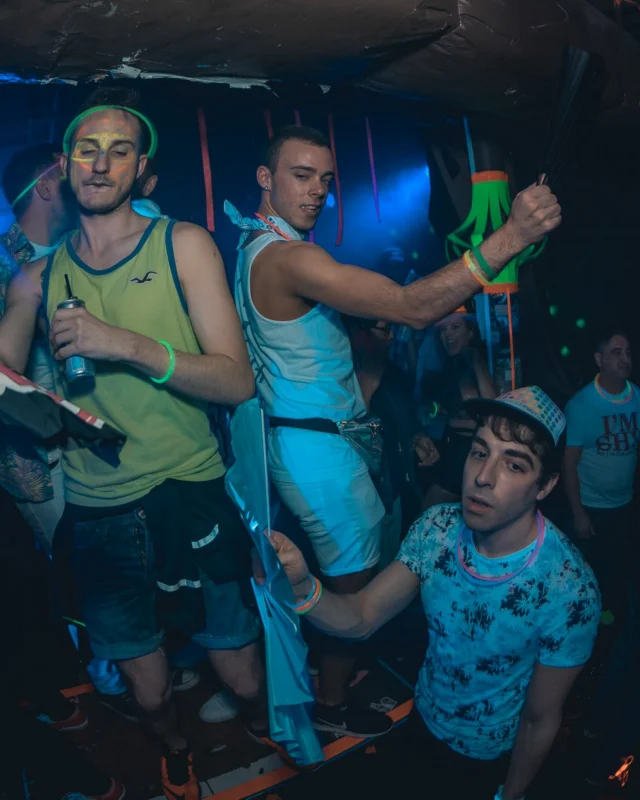 Nonsense: GLOW Indie Dance Party - February 2018! We danced! We glowed! We got ridiculous! Nonsense is the 3rd Friday of every month at The Basement. Kimber is the DJ. Photo by Oh Snap.