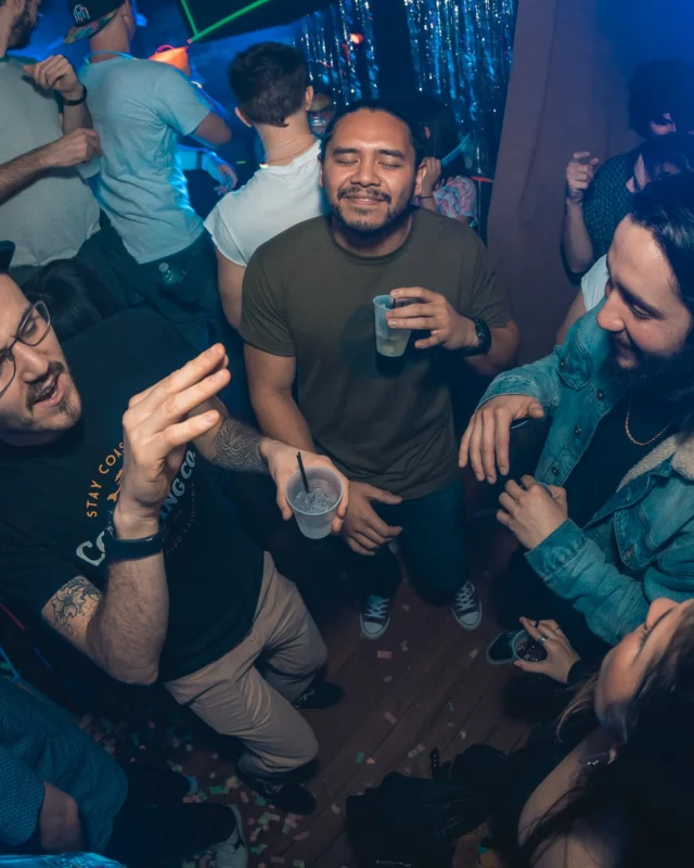 Nonsense: GLOW Indie Dance Party - February 2018! We danced! We glowed! We got ridiculous! Nonsense is the 3rd Friday of every month at The Basement. Kimber is the DJ. Photo by Oh Snap.