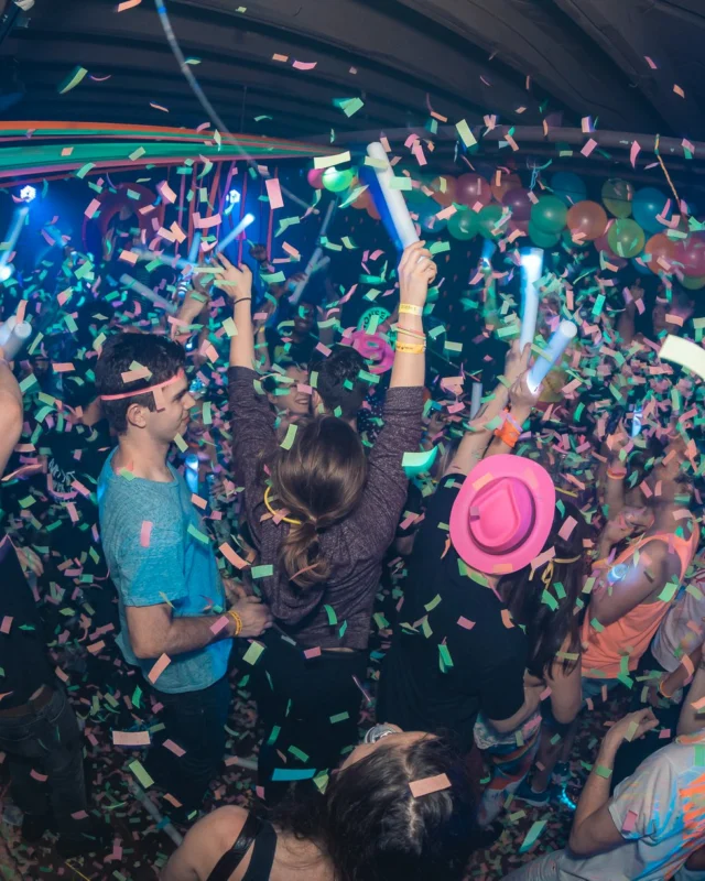 Nonsense: GLOW Indie Dance Party - February 2018! We danced! We glowed! We got ridiculous! Nonsense is the 3rd Friday of every month at The Basement. Kimber is the DJ. Photo by Oh Snap.
