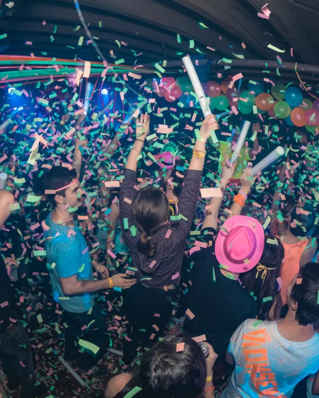 Nonsense: GLOW Indie Dance Party - February 2018! We danced! We glowed! We got ridiculous! Nonsense is the 3rd Friday of every month at The Basement. Kimber is the DJ. Photo by Oh Snap.