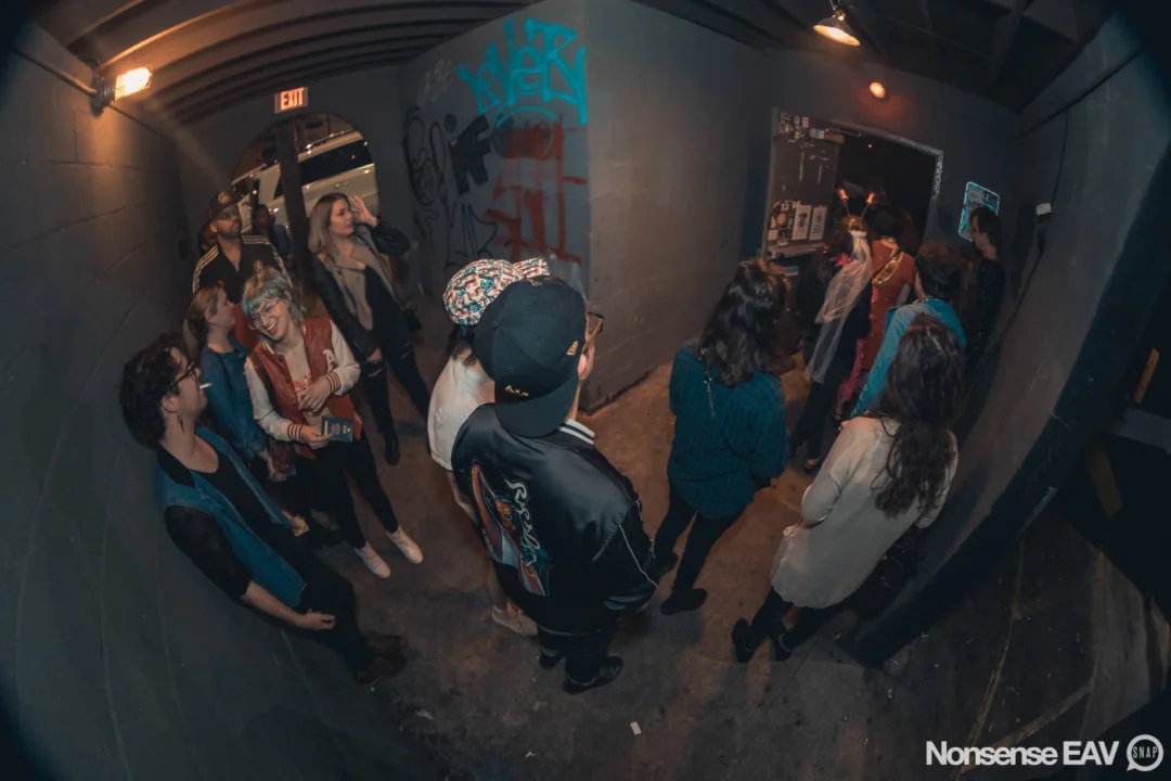 Nonsense: GLOW Indie Dance Party - February 2018! We danced! We glowed! We got ridiculous! Nonsense is the 3rd Friday of every month at The Basement. Kimber is the DJ. Photo by Oh Snap.