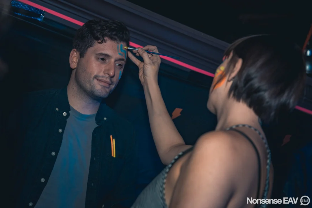 Nonsense: GLOW Indie Dance Party - February 2018! We danced! We glowed! We got ridiculous! Nonsense is the 3rd Friday of every month at The Basement. Kimber is the DJ. Photo by Oh Snap.