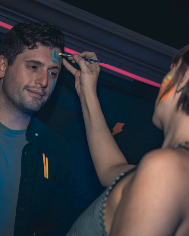 Nonsense: GLOW Indie Dance Party - February 2018! We danced! We glowed! We got ridiculous! Nonsense is the 3rd Friday of every month at The Basement. Kimber is the DJ. Photo by Oh Snap.