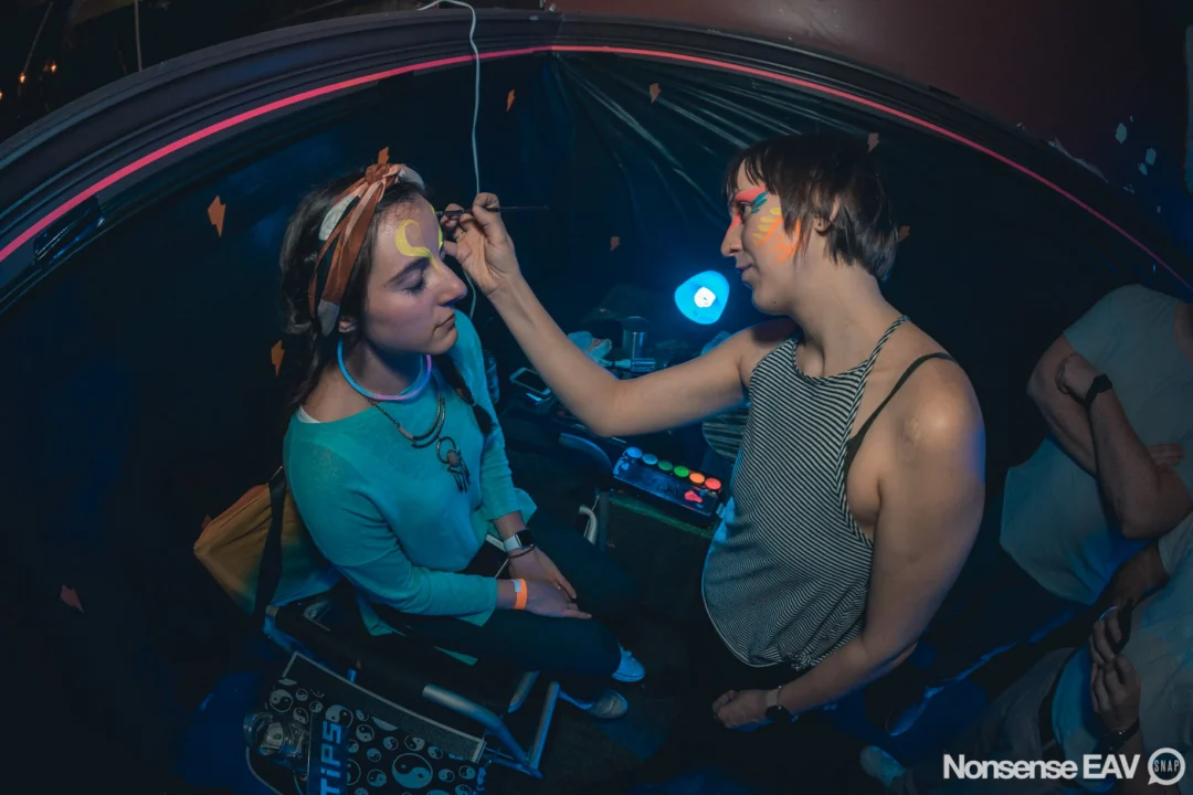 Nonsense: GLOW Indie Dance Party - February 2018! We danced! We glowed! We got ridiculous! Nonsense is the 3rd Friday of every month at The Basement. Kimber is the DJ. Photo by Oh Snap.