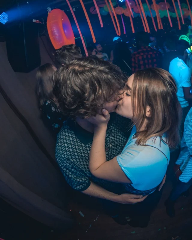 Nonsense: GLOW Indie Dance Party - February 2018! We danced! We glowed! We got ridiculous! Nonsense is the 3rd Friday of every month at The Basement. Kimber is the DJ. Photo by Oh Snap.