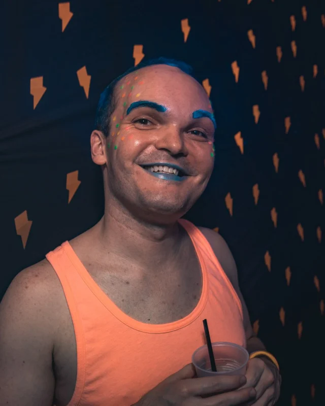 Nonsense: GLOW Indie Dance Party - February 2018! We danced! We glowed! We got ridiculous! Nonsense is the 3rd Friday of every month at The Basement. Kimber is the DJ. Photo by Oh Snap.