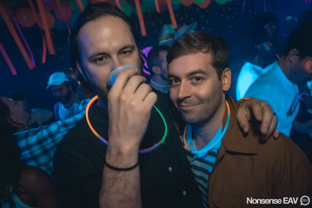 Nonsense: GLOW Indie Dance Party - February 2018! We danced! We glowed! We got ridiculous! Nonsense is the 3rd Friday of every month at The Basement. Kimber is the DJ. Photo by Oh Snap.