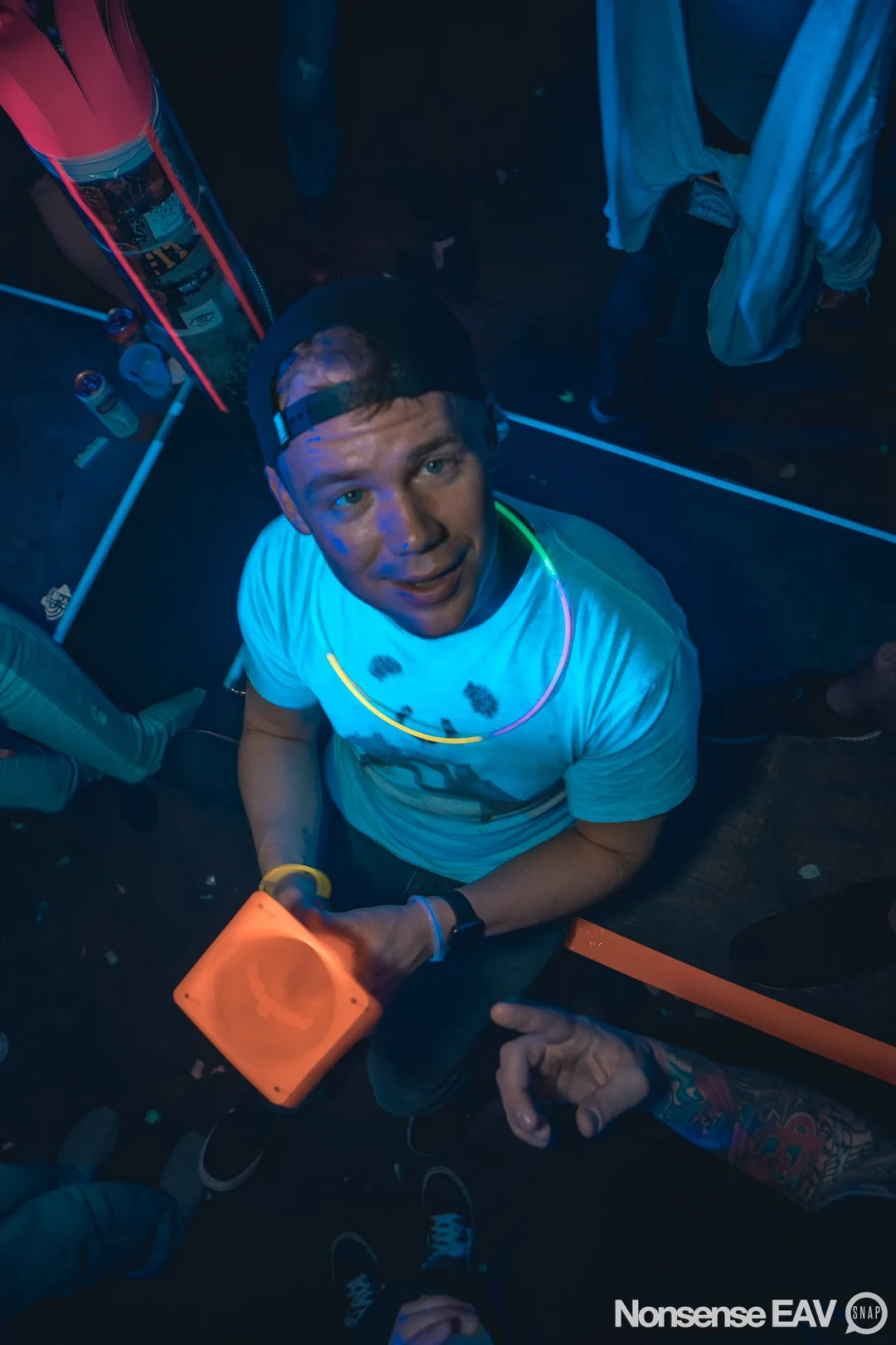 Nonsense: GLOW Indie Dance Party - February 2018! We danced! We glowed! We got ridiculous! Nonsense is the 3rd Friday of every month at The Basement. Kimber is the DJ. Photo by Oh Snap.