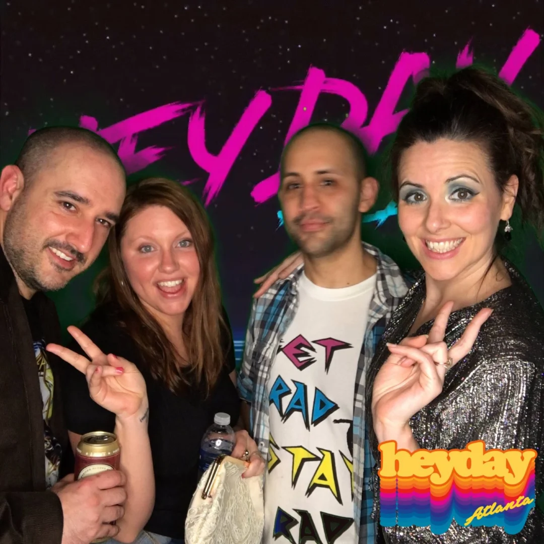 HEYDAY - Atlanta's 80s Dance Party - March 2018Heyday was rad. You were rad. Everything was rad. Kimber was the DJ. 1st Saturday night of every month!Photobooth courtesy of Nonsense ATL and Ballroom Blitz Events.