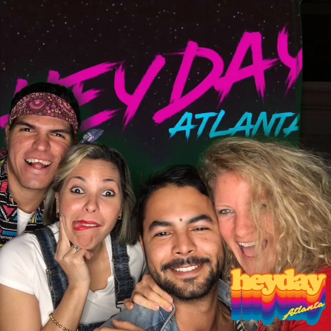 HEYDAY - Atlanta's 80s Dance Party - March 2018Heyday was rad. You were rad. Everything was rad. Kimber was the DJ. 1st Saturday night of every month!Photobooth courtesy of Nonsense ATL and Ballroom Blitz Events.
