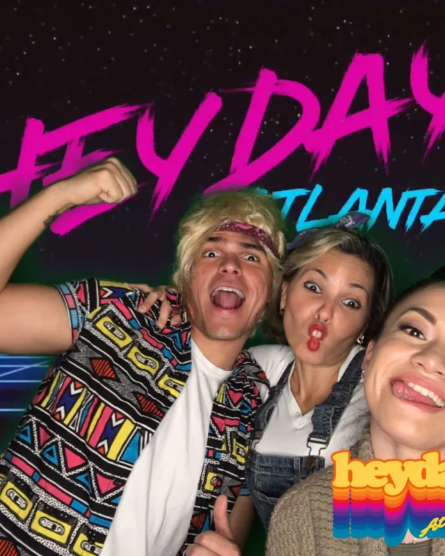 HEYDAY - Atlanta's 80s Dance Party - March 2018Heyday was rad. You were rad. Everything was rad. Kimber was the DJ. 1st Saturday night of every month!Photobooth courtesy of Nonsense ATL and Ballroom Blitz Events.