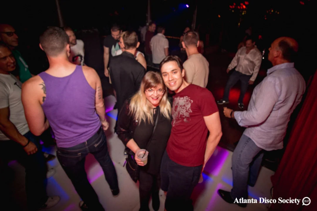 ATLANTA DISCO SOCIETY - May 26, 2018. The Basement. We danced under the chandelier and on the light up floor for the first time. Kimber was the DJ. Grace Kelly/Oh Snap was the photographer.