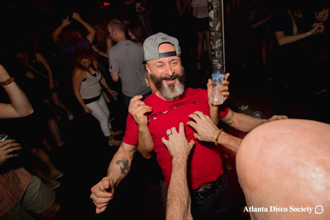 ATLANTA DISCO SOCIETY - May 26, 2018. The Basement. We danced under the chandelier and on the light up floor for the first time. Kimber was the DJ. Grace Kelly/Oh Snap was the photographer.