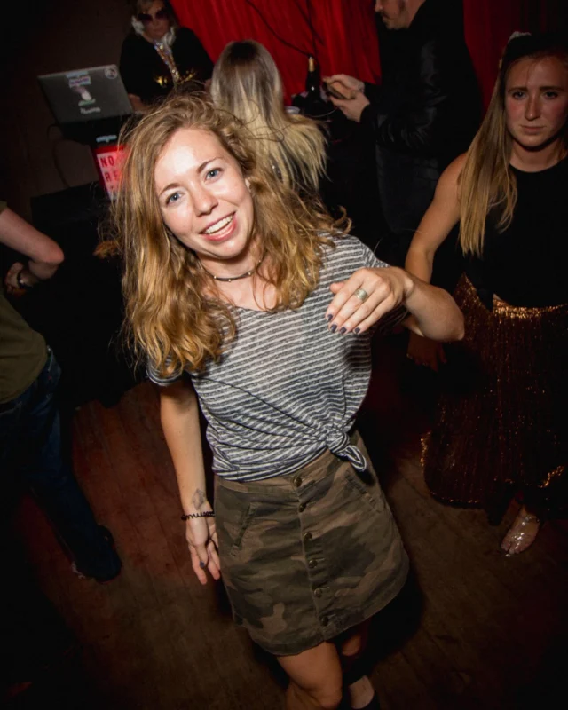 ATLANTA DISCO SOCIETY - May 26, 2018. The Basement. We danced under the chandelier and on the light up floor for the first time. Kimber was the DJ. Grace Kelly/Oh Snap was the photographer.