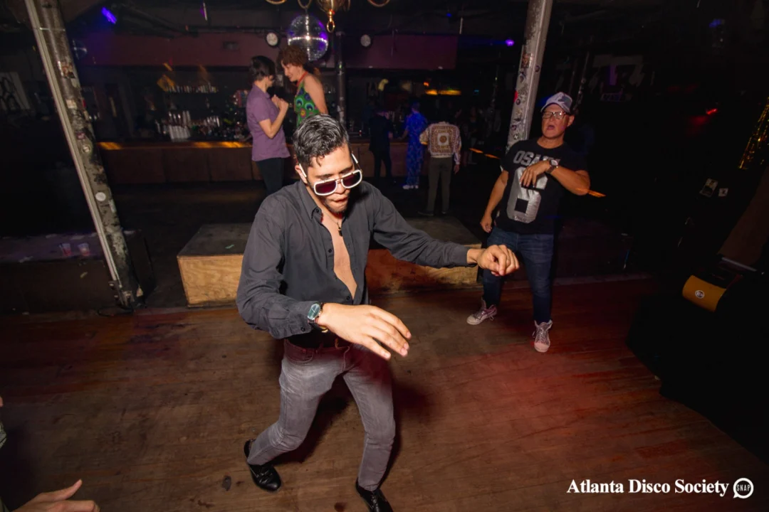 ATLANTA DISCO SOCIETY - May 26, 2018. The Basement. We danced under the chandelier and on the light up floor for the first time. Kimber was the DJ. Grace Kelly/Oh Snap was the photographer.