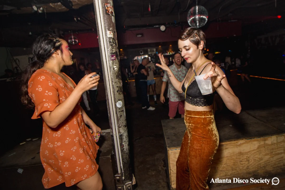 ATLANTA DISCO SOCIETY - May 26, 2018. The Basement. We danced under the chandelier and on the light up floor for the first time. Kimber was the DJ. Grace Kelly/Oh Snap was the photographer.
