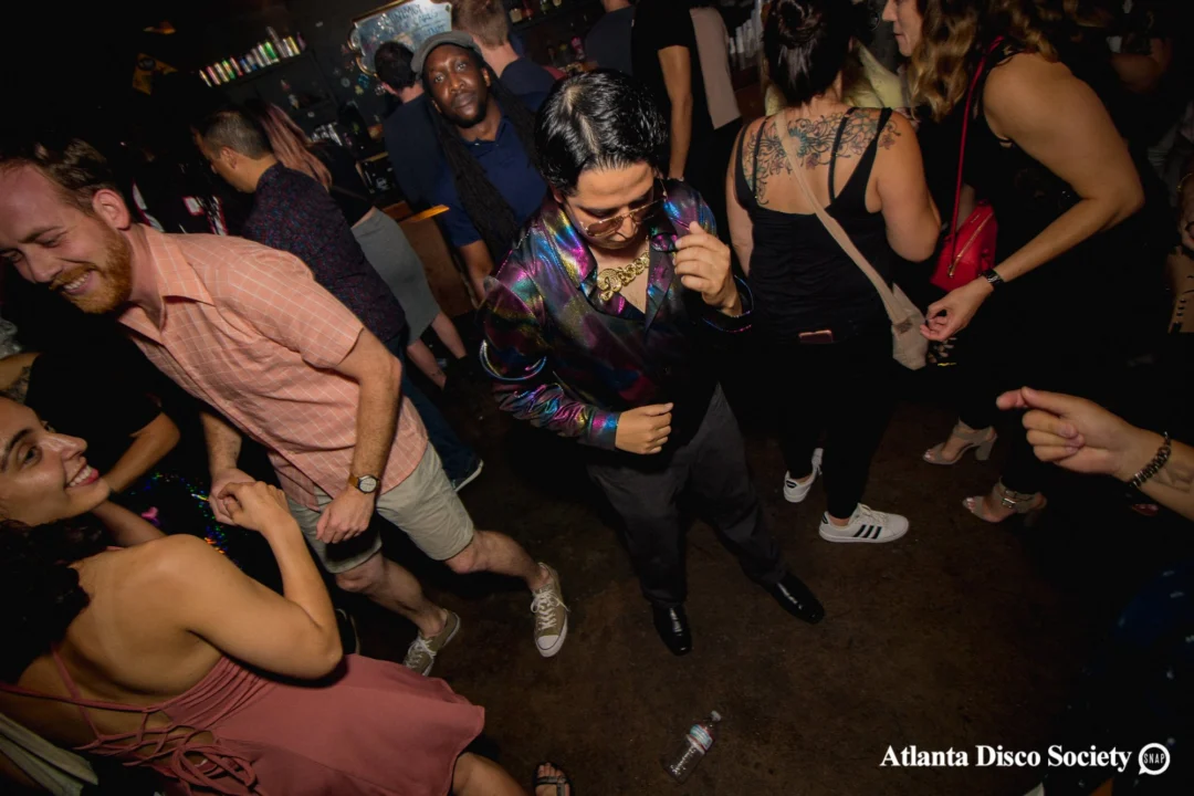 ATLANTA DISCO SOCIETY - May 26, 2018. The Basement. We danced under the chandelier and on the light up floor for the first time. Kimber was the DJ. Grace Kelly/Oh Snap was the photographer.