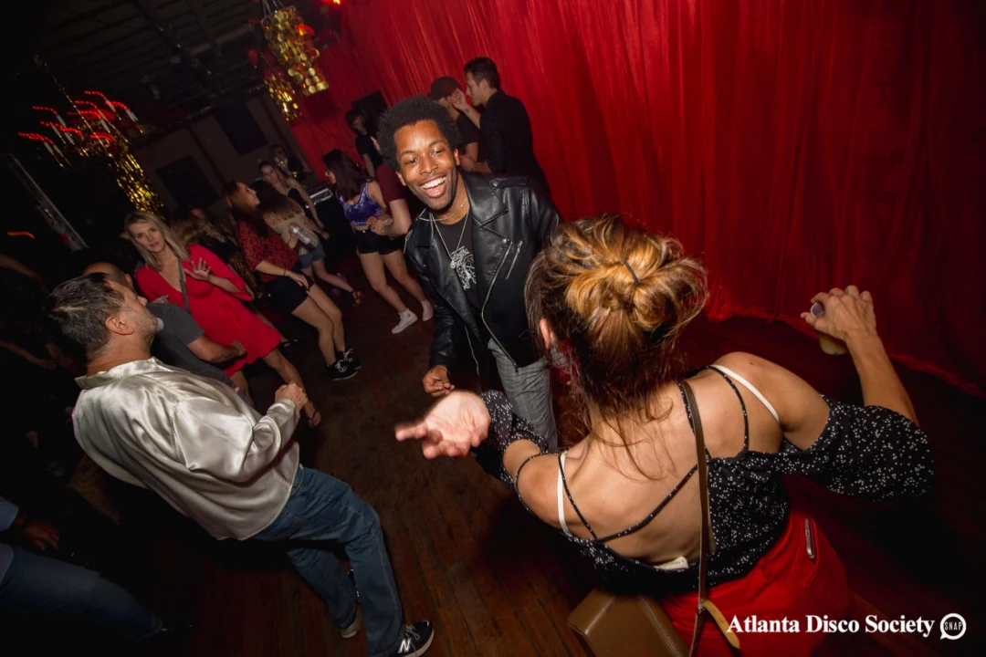ATLANTA DISCO SOCIETY - May 26, 2018. The Basement. We danced under the chandelier and on the light up floor for the first time. Kimber was the DJ. Grace Kelly/Oh Snap was the photographer.