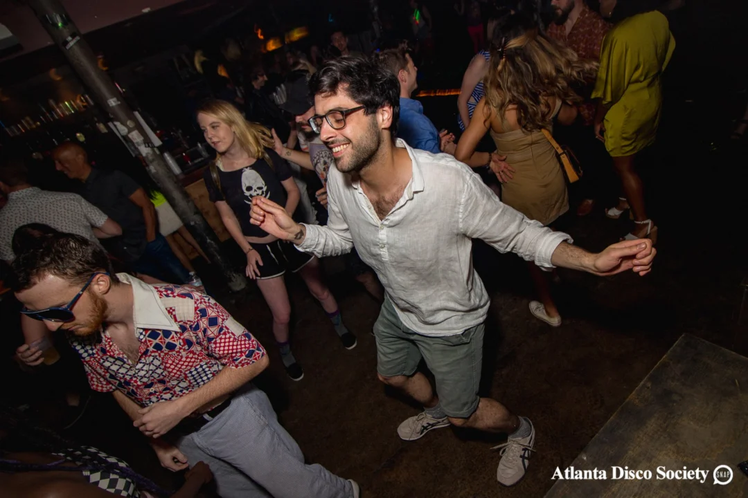 ATLANTA DISCO SOCIETY - May 26, 2018. The Basement. We danced under the chandelier and on the light up floor for the first time. Kimber was the DJ. Grace Kelly/Oh Snap was the photographer.