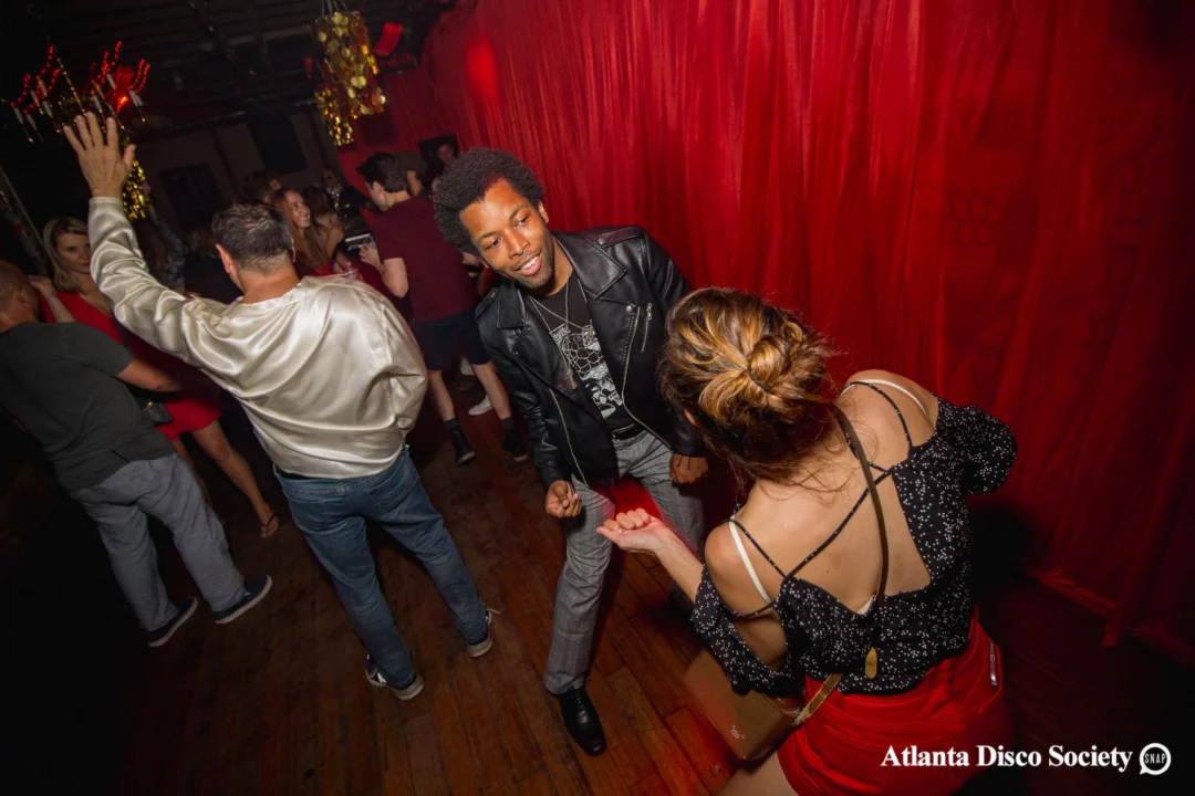 ATLANTA DISCO SOCIETY - May 26, 2018. The Basement. We danced under the chandelier and on the light up floor for the first time. Kimber was the DJ. Grace Kelly/Oh Snap was the photographer.