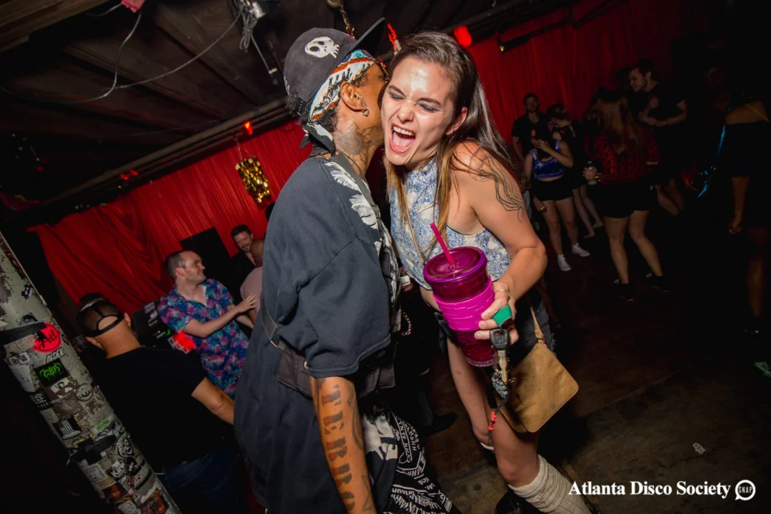 ATLANTA DISCO SOCIETY - May 26, 2018. The Basement. We danced under the chandelier and on the light up floor for the first time. Kimber was the DJ. Grace Kelly/Oh Snap was the photographer.