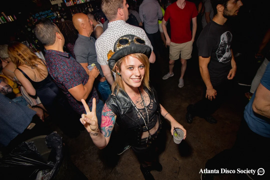 ATLANTA DISCO SOCIETY - May 26, 2018. The Basement. We danced under the chandelier and on the light up floor for the first time. Kimber was the DJ. Grace Kelly/Oh Snap was the photographer.