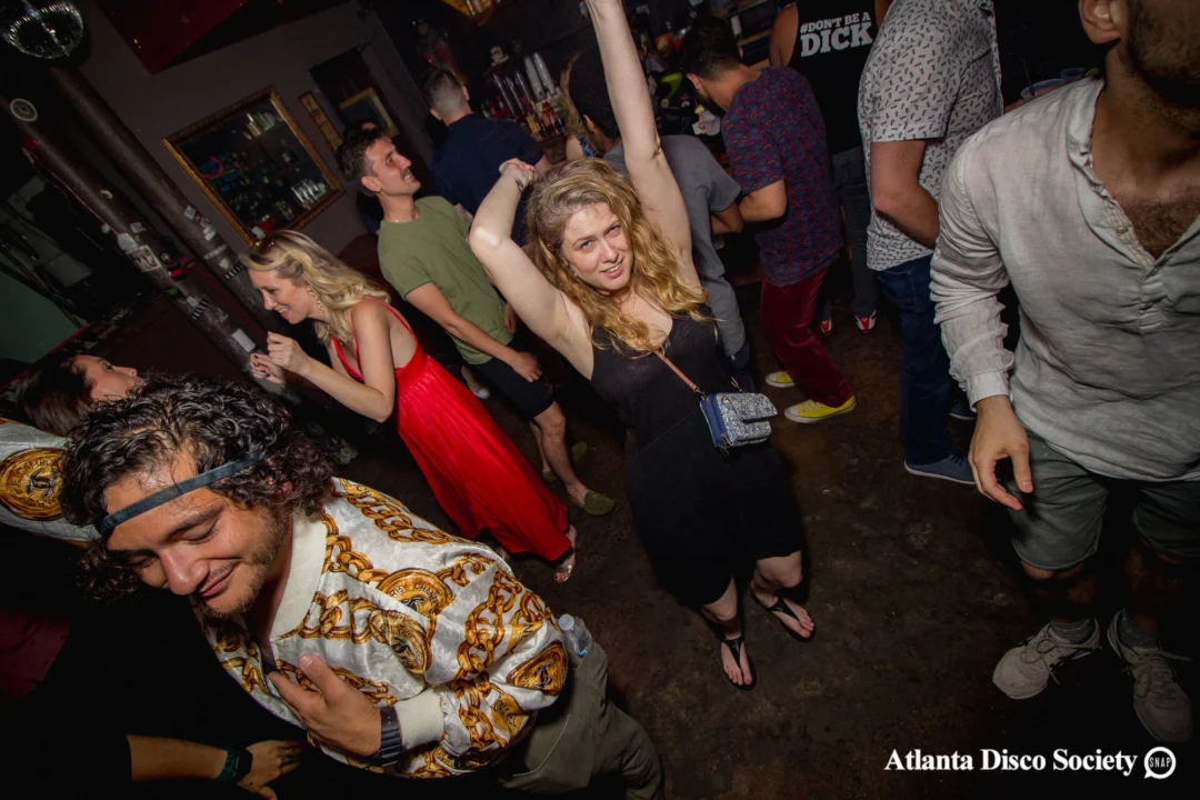 ATLANTA DISCO SOCIETY - May 26, 2018. The Basement. We danced under the chandelier and on the light up floor for the first time. Kimber was the DJ. Grace Kelly/Oh Snap was the photographer.