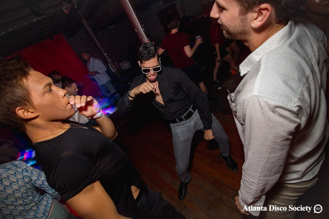 ATLANTA DISCO SOCIETY - May 26, 2018. The Basement. We danced under the chandelier and on the light up floor for the first time. Kimber was the DJ. Grace Kelly/Oh Snap was the photographer.