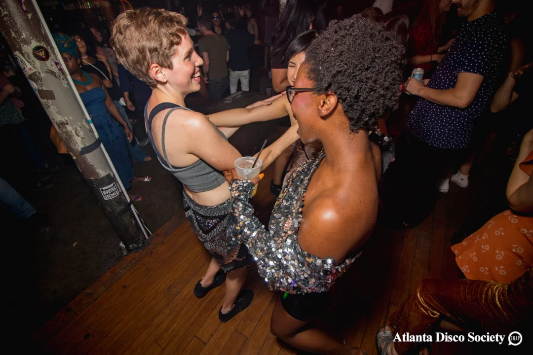 ATLANTA DISCO SOCIETY - May 26, 2018. The Basement. We danced under the chandelier and on the light up floor for the first time. Kimber was the DJ. Grace Kelly/Oh Snap was the photographer.