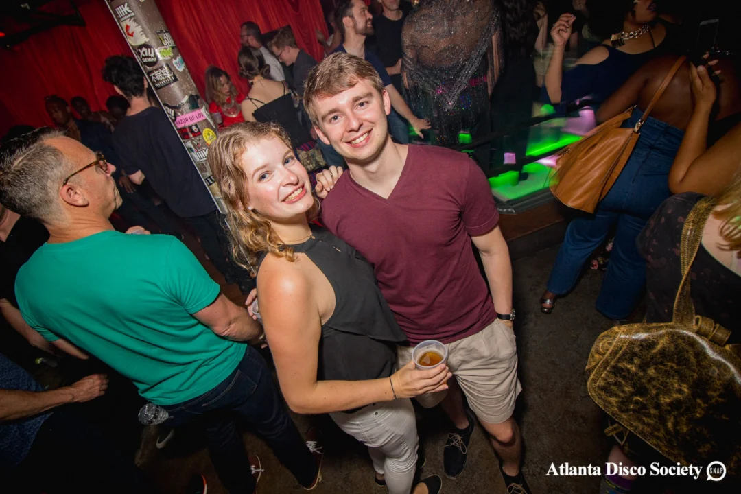 ATLANTA DISCO SOCIETY - May 26, 2018. The Basement. We danced under the chandelier and on the light up floor for the first time. Kimber was the DJ. Grace Kelly/Oh Snap was the photographer.