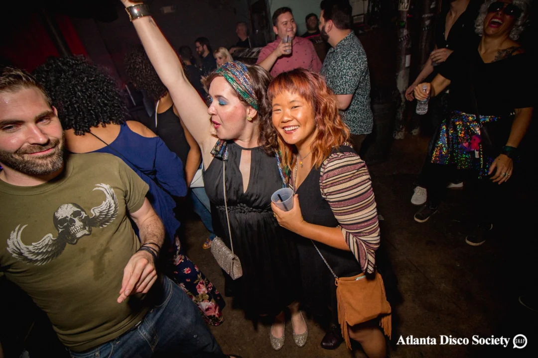 ATLANTA DISCO SOCIETY - May 26, 2018. The Basement. We danced under the chandelier and on the light up floor for the first time. Kimber was the DJ. Grace Kelly/Oh Snap was the photographer.