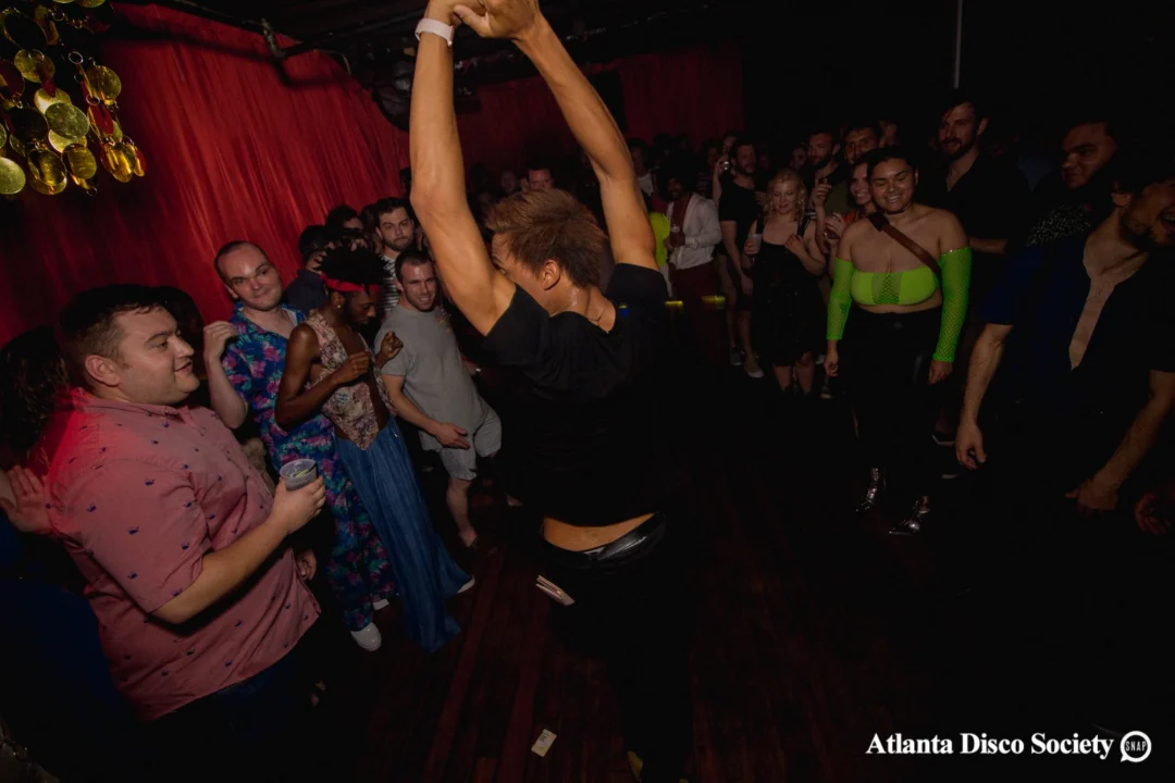 ATLANTA DISCO SOCIETY - May 26, 2018. The Basement. We danced under the chandelier and on the light up floor for the first time. Kimber was the DJ. Grace Kelly/Oh Snap was the photographer.