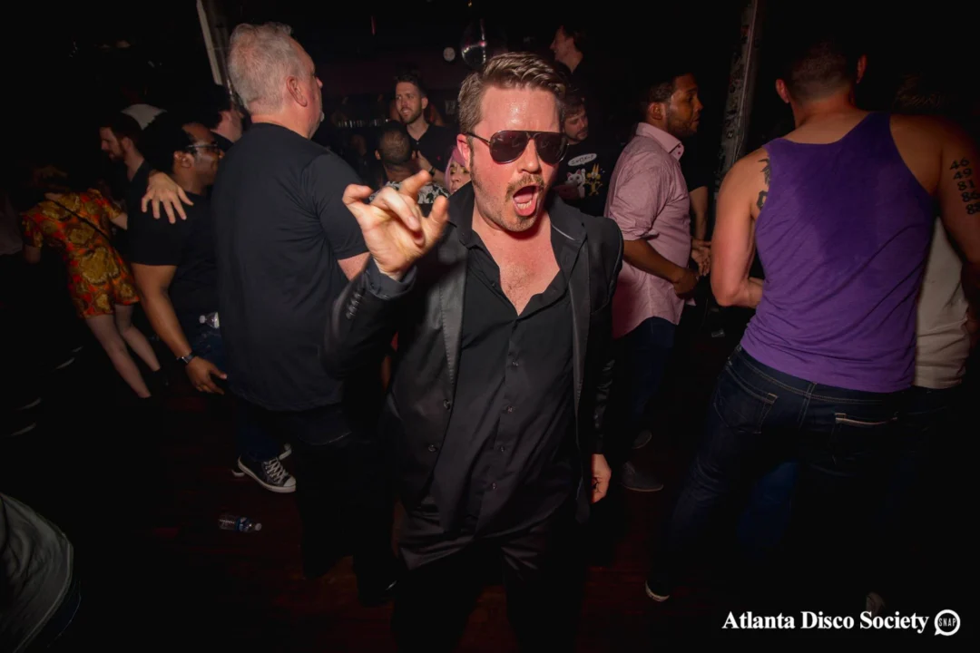 ATLANTA DISCO SOCIETY - May 26, 2018. The Basement. We danced under the chandelier and on the light up floor for the first time. Kimber was the DJ. Grace Kelly/Oh Snap was the photographer.
