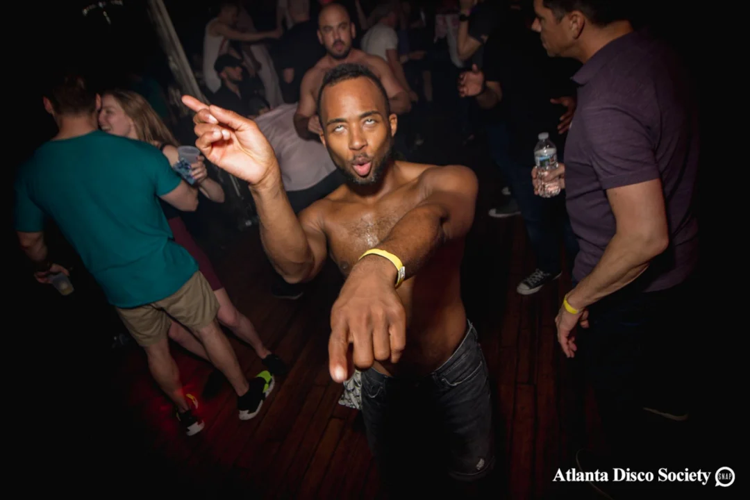 ATLANTA DISCO SOCIETY - May 26, 2018. The Basement. We danced under the chandelier and on the light up floor for the first time. Kimber was the DJ. Grace Kelly/Oh Snap was the photographer.