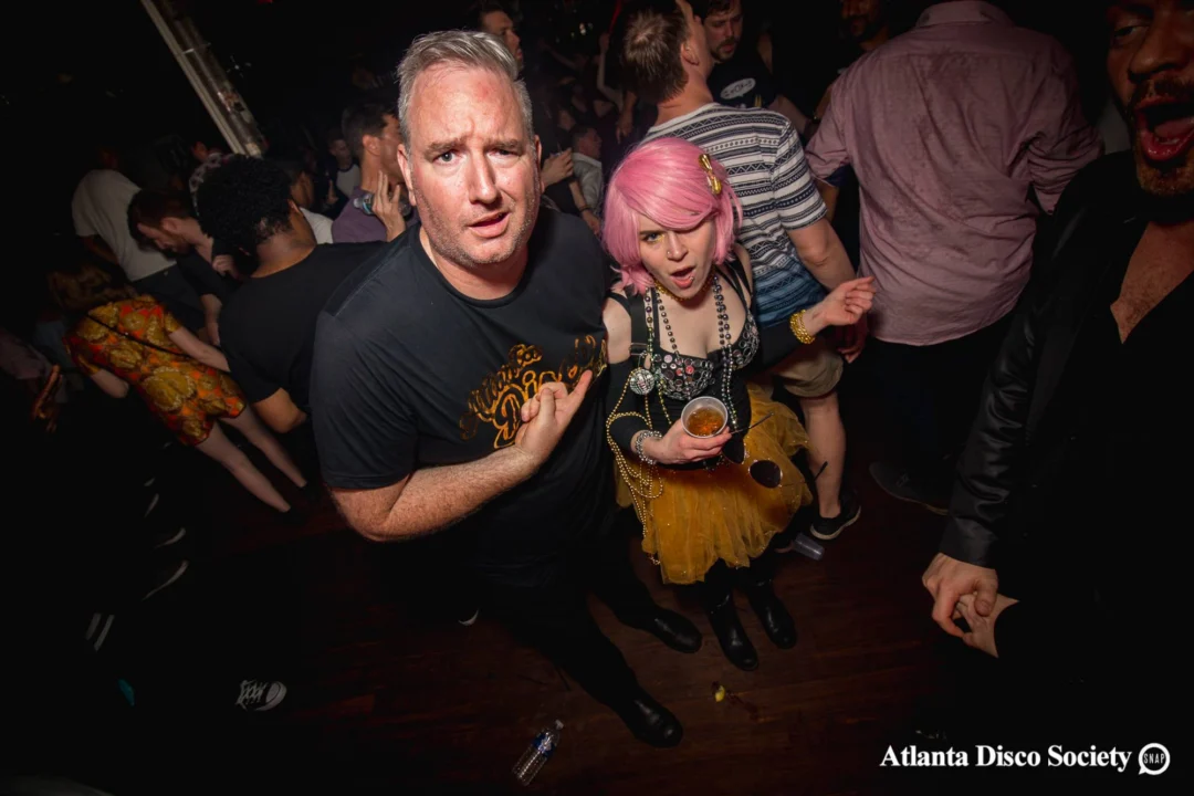 ATLANTA DISCO SOCIETY - May 26, 2018. The Basement. We danced under the chandelier and on the light up floor for the first time. Kimber was the DJ. Grace Kelly/Oh Snap was the photographer.