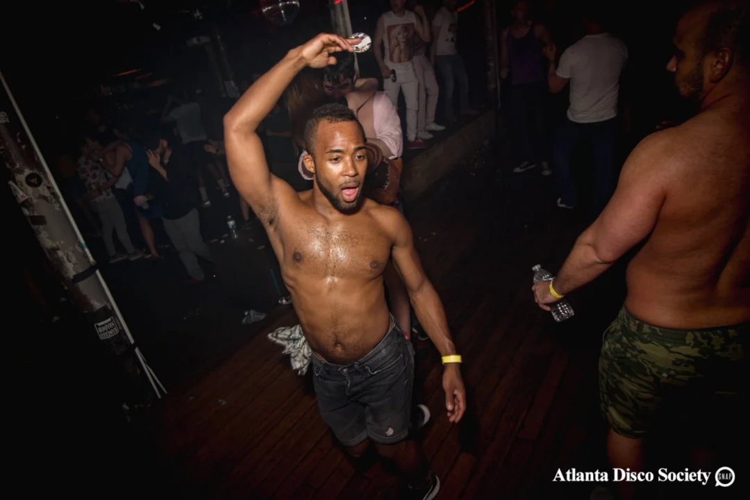 ATLANTA DISCO SOCIETY - May 26, 2018. The Basement. We danced under the chandelier and on the light up floor for the first time. Kimber was the DJ. Grace Kelly/Oh Snap was the photographer.