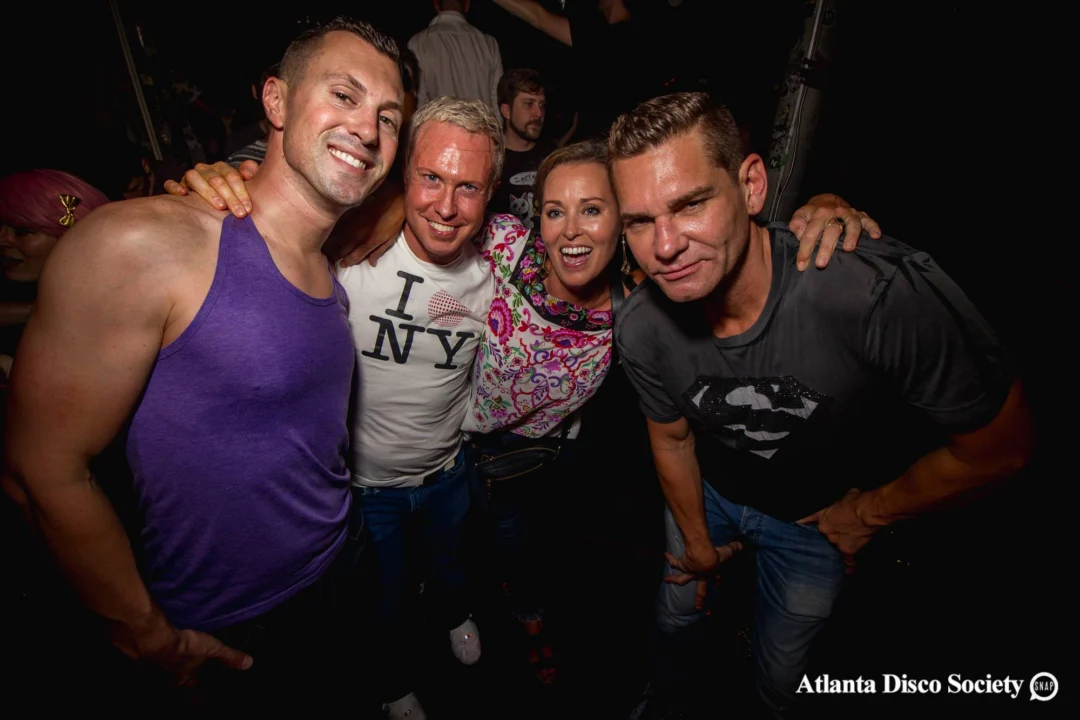 ATLANTA DISCO SOCIETY - May 26, 2018. The Basement. We danced under the chandelier and on the light up floor for the first time. Kimber was the DJ. Grace Kelly/Oh Snap was the photographer.