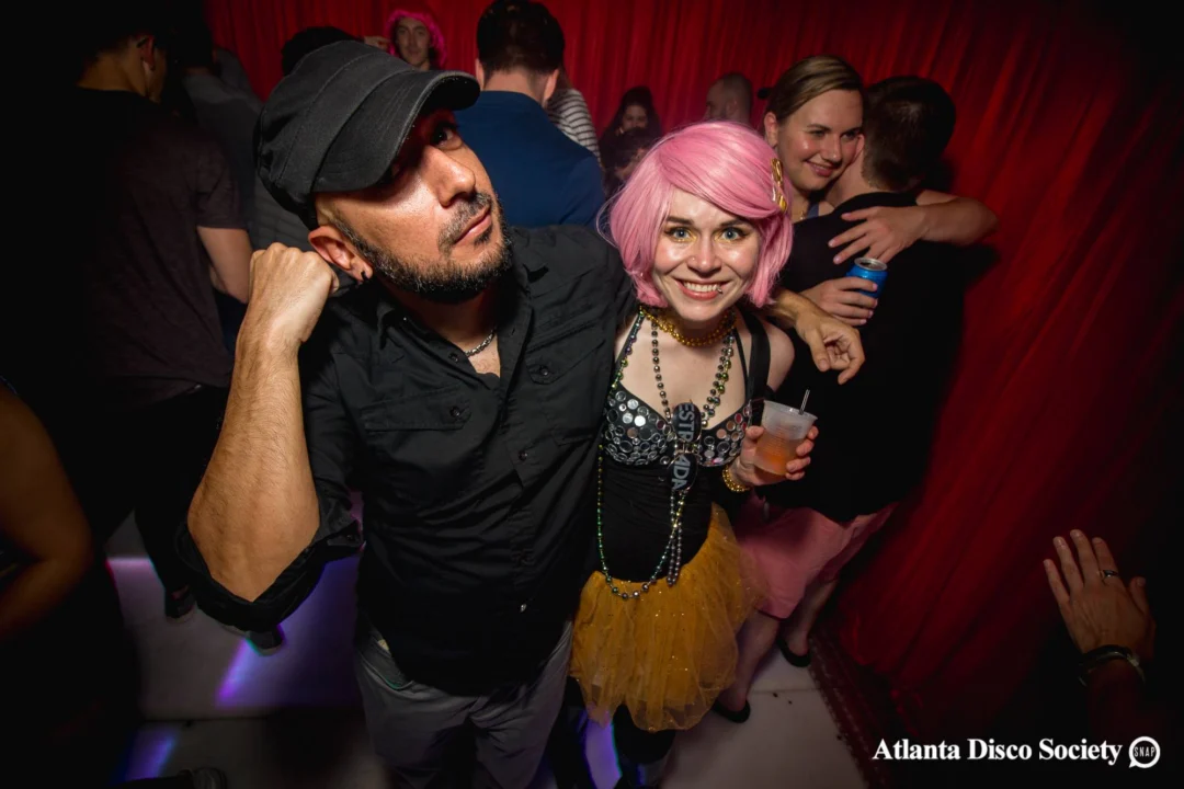 ATLANTA DISCO SOCIETY - May 26, 2018. The Basement. We danced under the chandelier and on the light up floor for the first time. Kimber was the DJ. Grace Kelly/Oh Snap was the photographer.